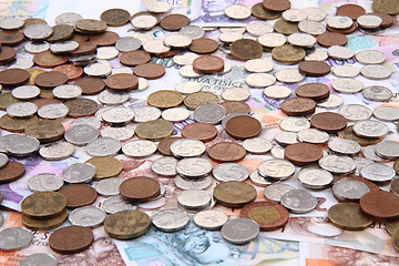 Image showing czech money texture 