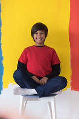 Image showing Portrait of a happy young boy