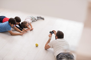 Image showing Photoshooting with kids models