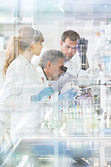 Image showing Health care researchers working in scientific laboratory.