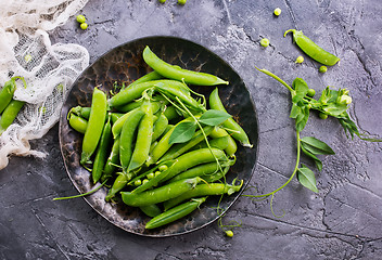 Image showing green peas