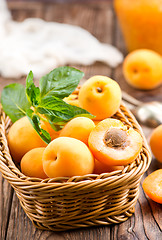 Image showing fresh apricots