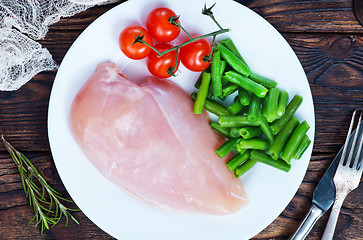 Image showing chicken fillet with vegetables