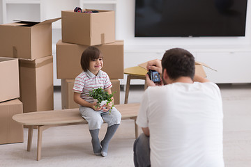 Image showing Photoshooting with kid model