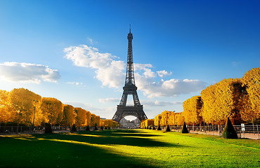 Image showing Spring at Champs de Mars in autumn