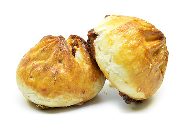 Image showing Crispy BBQ roasted chicken buns