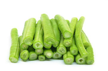 Image showing Chopped long beans