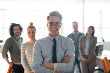 Image showing Portrait of young casual businessman