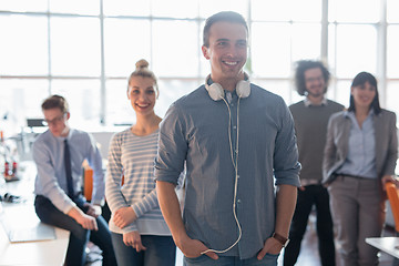 Image showing Portrait of young casual businessman