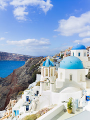 Image showing Landscape Santorini Island, Fira, , Greece