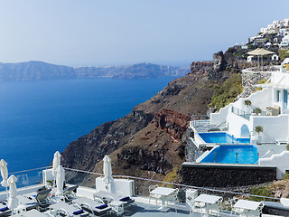 Image showing Landscape Santorini Island, Fira, , Greece