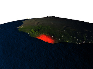 Image showing Liberia from space at night