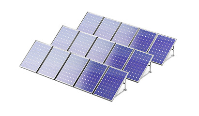 Image showing Solar panels generating electricity