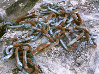 Image showing Rusted Chains