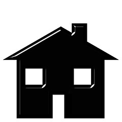 Image showing 3D House Silhouette