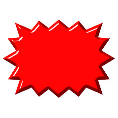 Image showing 3D Red Burst