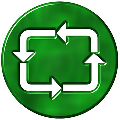 Image showing 3D Recycling Symbol
