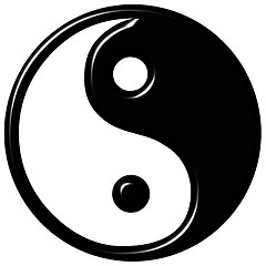 Image showing 3D Tao Symbol