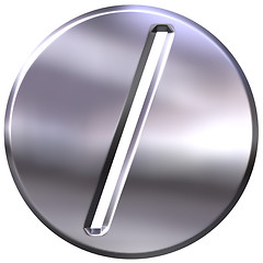 Image showing 3D Silver Framed Division Symbol