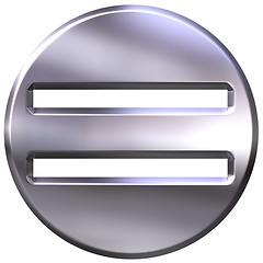 Image showing 3D Silver Framed Equality Symbol