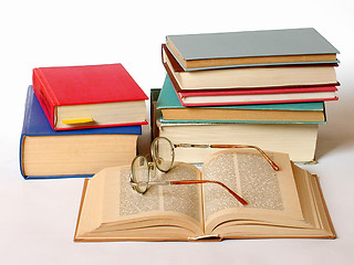 Image showing Books and glasses