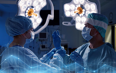 Image showing surgeons in operating room at hospital