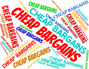 Image showing Cheap Bargains Means Special Offer And Discounts