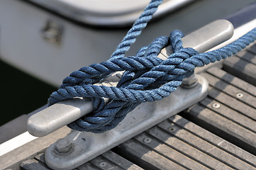 Image showing Moored boat