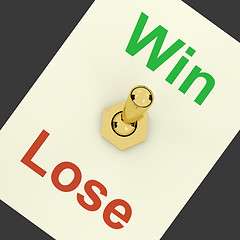 Image showing Win Switch On Representing Success And Victory