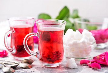 Image showing tea with rose