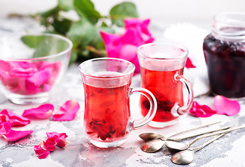 Image showing tea with rose