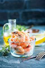 Image showing boiled shrimps