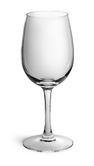 Image showing Empty wine glass top view