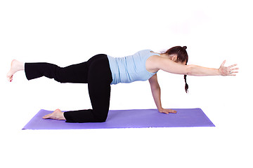 Image showing Woman in Yoga Position