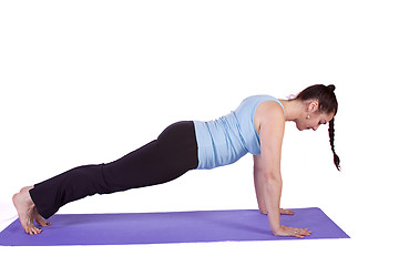 Image showing Woman in Yoga Position