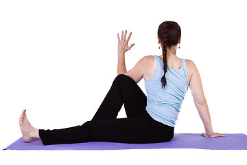 Image showing Woman in Yoga Position