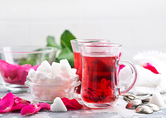 Image showing tea with rose