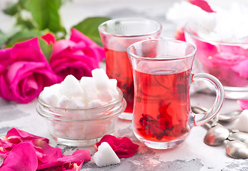 Image showing tea with rose