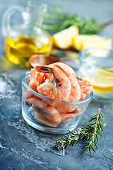 Image showing boiled shrimps