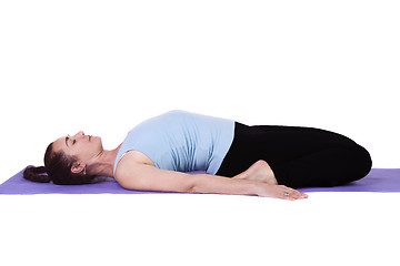 Image showing Woman in Yoga Position