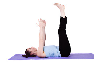 Image showing Woman in Yoga Position