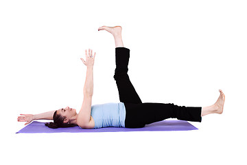 Image showing Woman in Yoga Position