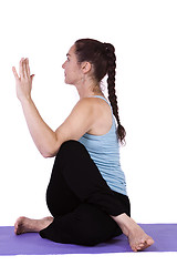 Image showing Woman in Yoga Position