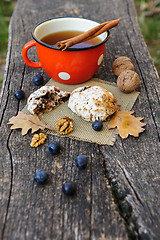 Image showing Romantic autumn still life