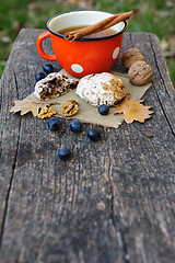 Image showing Romantic autumn still life