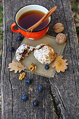 Image showing Romantic autumn still life