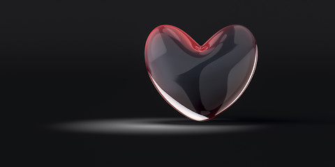 Image showing heart of glass