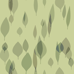 Image showing seamless stylish leafs background