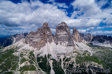 Image showing National Nature Park Tre Cime In the Dolomites Alps. Beautiful n