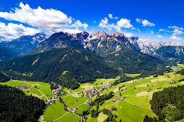 Image showing Scenic view of the beautiful landscape in the Alps